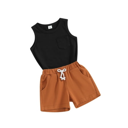 HOANSELAY 0-3Y Baby Boys Shorts Set Sleeveless Tank Top with Shorts Summer Outfit
HOANSELAY 0-3Y Baby Boys Shorts Set Sleeveless Tank Top with Shorts Summer Outfit