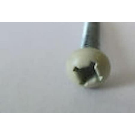 1000#8 x 3/4 Quad Drive Fast Screws Colonial White Travel Trailer Camper