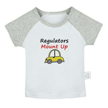 Regulators Mount Up Funny T shirt For Baby Newborn Babies T-shirts Infant Tops 0-24M Kids Graphic Tees Clothing (Short Gray Raglan T-shirt 0-6 Months)
Regulators Mount Up Funny T shirt For Baby Newborn Babies T-shirts Infant Tops 0-24M Kids Graphic Tees Clothing (Short Gray Raglan T-shirt 0-6 Months)