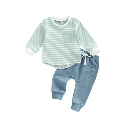 Ma&Baby Baby Boy Outfits Long Sleeve Sweatshirt T-Shirt Top Striped Drawstring Pants Set 0-3 Years
Ma&Baby Baby Boy Outfits Long Sleeve Sweatshirt T-Shirt Top Striped Drawstring Pants Set 0-3 Years