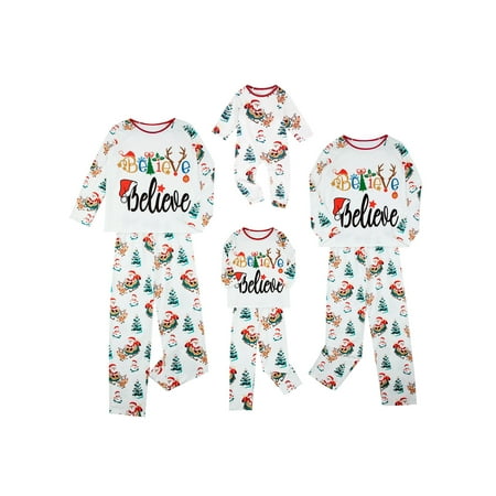 Christmas Family Matching Pajamas Set Fashion Letter Print Tops and Trousers Home Clothes Set
Christmas Family Matching Pajamas Set Fashion Letter Print Tops and Trousers Home Clothes Set