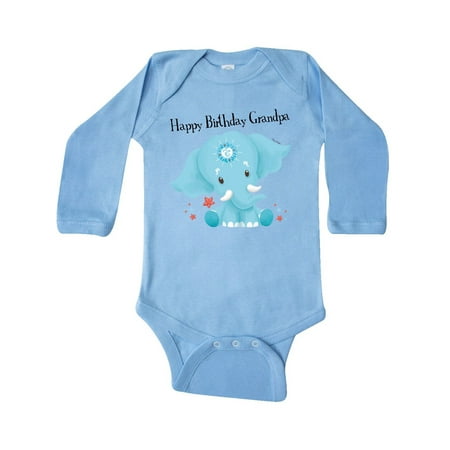 Inktastic Ervin Happy Birthday Grandpa Blue Elephant Cute Gift Baby Boy or Baby Girl Long Sleeve Bodysuit
Inktastic Ervin Happy Birthday Grandpa Blue Elephant Cute Gift Baby Boy or Baby Girl Long Sleeve Bodysuit