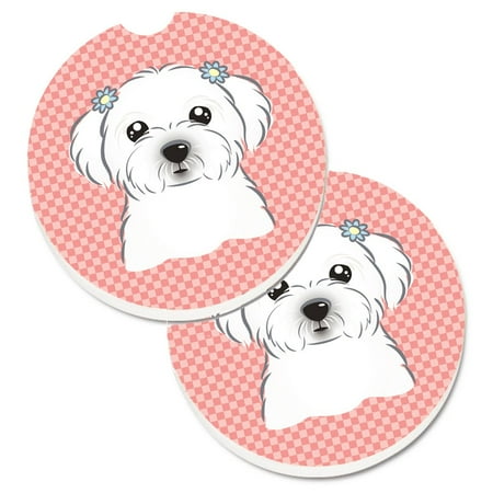 Caroline s Treasures BB1208CARC Checkerboard Pink Maltese Set of 2 Cup Holder Car Coasters Large multicolor
Caroline s Treasures BB1208CARC Checkerboard Pink Maltese Set of 2 Cup Holder Car Coasters Large multicolor