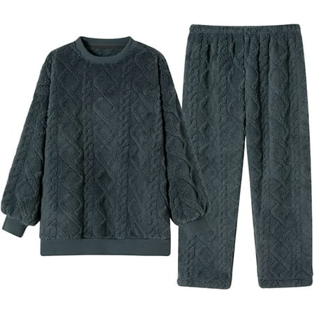 PIKADINGNIS Women Plush Pajama Set Long Sleeve Sleepwear Two-Piece Loose Fit Nightwear Casual Warm Comfy Pjs Indoor Wear
PIKADINGNIS Women Plush Pajama Set Long Sleeve Sleepwear Two-Piece Loose Fit Nightwear Casual Warm Comfy Pjs Indoor Wear