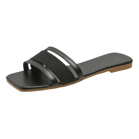 Youmylove Women Fashion Large Size Flat Square Leopard Printed Solid Color Non-Slip Comfortable Outside Wear Slippers Summer Comfy Daily Simple Walking Footwears
Youmylove Women Fashion Large Size Flat Square Leopard Printed Solid Color Non-Slip Comfortable Outside Wear Slippers Summer Comfy Daily Simple Walking Footwears