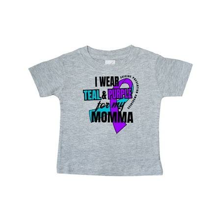 Inktastic Suicide Prevention I Wear Teal and Purple for My Momma Gift Baby Boy or Baby Girl T-Shirt
Inktastic Suicide Prevention I Wear Teal and Purple for My Momma Gift Baby Boy or Baby Girl T-Shirt