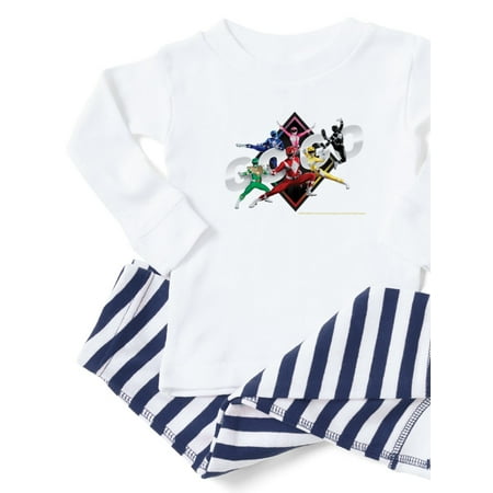 CafePress - Mighty Morphin Power Rangers Go Go - Toddler Long Sleeve Pajama set