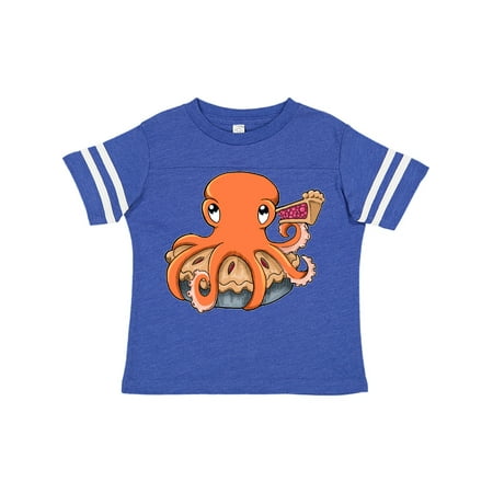 Inktastic Cute Octopus with Pie Gift Toddler Boy or Toddler Girl T-Shirt