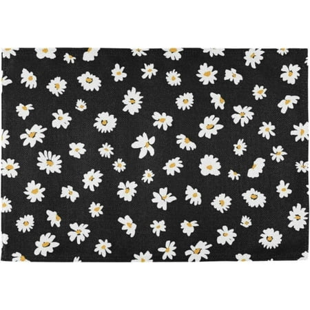 Bestwell 6 pcs Placemats Daisy Black Heat-Resistant Non-Slip Double Sided Washable Kitchen Dining Table Mats for Kitchen Table Decoration 12 x 18 Inch
Bestwell 6 pcs Placemats Daisy Black Heat-Resistant Non-Slip Double Sided Washable Kitchen Dining Table Mats for Kitchen Table Decoration 12 x 18 Inch