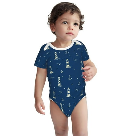Haiem Lighthouses and Anchors Printed Unisex-Baby Short Sleeve Onesies Bodysuits Unisex Babies Snap-Up Rompers-6 Months
Haiem Lighthouses and Anchors Printed Unisex-Baby Short Sleeve Onesies Bodysuits Unisex Babies Snap-Up Rompers-6 Months