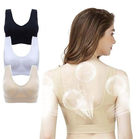 WBQ Women s Seamless Sports Bras 3 Pack Wireless Yoga Bra Breathable Stretch Sports Bra Full Coverage Pullover Everyday Bras Comfortable Sports Bras with Removable Pad M-3XL
WBQ Women s Seamless Sports Bras 3 Pack Wireless Yoga Bra Breathable Stretch Sports Bra Full Coverage Pullover Everyday Bras Comfortable Sports Bras with Removable Pad M-3XL