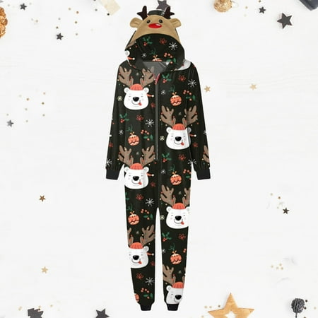 Leutsin Parent-child Warm Christmas Set Printed Home Wear Hoodid Pajamas s Jumpsuit
Leutsin Parent-child Warm Christmas Set Printed Home Wear Hoodid Pajamas s Jumpsuit