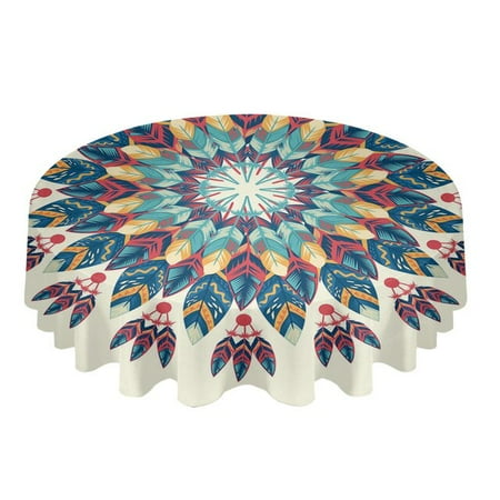 ASWMXR Mandala Flowers Round Table Cloth Festival Dining Waterproof Tablecloth Table Cover for Wedding Party Decor
ASWMXR Mandala Flowers Round Table Cloth Festival Dining Waterproof Tablecloth Table Cover for Wedding Party Decor