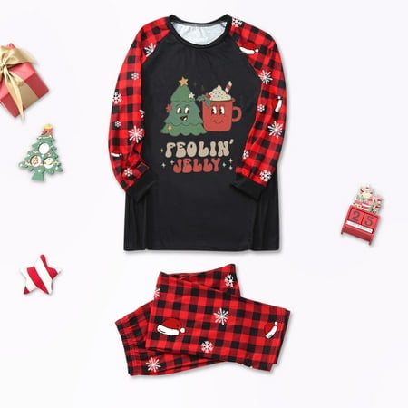 Christmas Gifts Mon Sleepwear for Christmas Family Matching Pajamas Cute Big Headed Deer Print Pjs Plaid Long Sleeve Tops And Pants Soft Casusal Holiday Sleepwear Polyester Black S
Christmas Gifts Mon Sleepwear for Christmas Family Matching Pajamas Cute Big Headed Deer Print Pjs Plaid Long Sleeve Tops And Pants Soft Casusal Holiday Sleepwear Polyester Black S