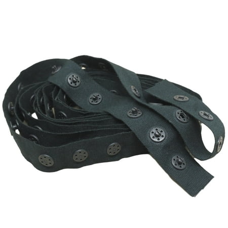 Black Cotton Snap Tape - Continuous - 3 Studs 18mmx18mm - DIY Bra Supplies Adjusters - 50 Yards
Black Cotton Snap Tape - Continuous - 3 Studs 18mmx18mm - DIY Bra Supplies Adjusters - 50 Yards