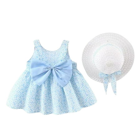DNDKILG Toddler Baby Children Girl 2PCS Summer and Set Outfits Clothing Set Short Sleeve with Sun Hat Blue 1Y-2Y
DNDKILG Toddler Baby Children Girl 2PCS Summer and Set Outfits Clothing Set Short Sleeve with Sun Hat Blue 1Y-2Y