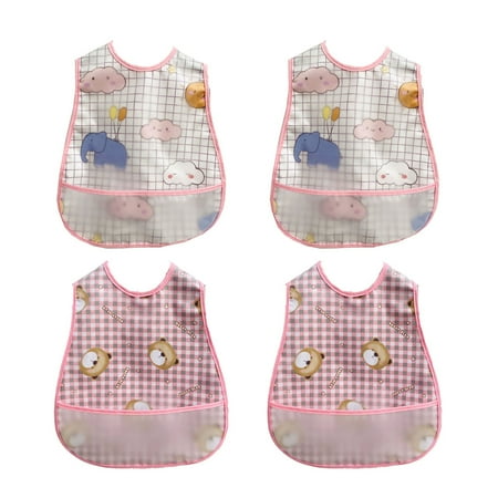 Mess-Proof Apron Toddler Bibs w/ Tug-Proof Closure Baby Food Bibs 4Pack mixstyle1,G188969
Mess-Proof Apron Toddler Bibs w/ Tug-Proof Closure Baby Food Bibs 4Pack mixstyle1,G188969