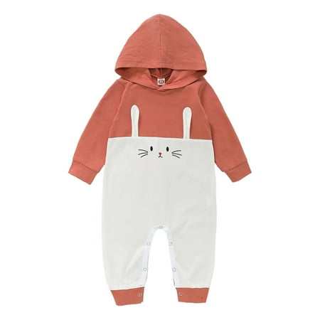 KIMI BEAR Newborn Baby Girls Rompers 9 Months Newborn Girls Autumn Bodysuits 12 Months Newborn Girls Sweet Rabbit Print Color Stitching Hooded Long Sleeve Jumpsuits Orange + White
KIMI BEAR Newborn Baby Girls Rompers 9 Months Newborn Girls Autumn Bodysuits 12 Months Newborn Girls Sweet Rabbit Print Color Stitching Hooded Long Sleeve Jumpsuits Orange + White