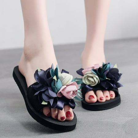 Gzztg Slippers for Women Women s Bohemian Flower Flat Slippers Summer Sandals Non-slip Beach Shoes
Gzztg Slippers for Women Women s Bohemian Flower Flat Slippers Summer Sandals Non-slip Beach Shoes