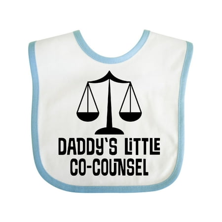 Inktastic Daddy Little Co Counsel Lawyer Gift Baby Boy or Baby Girl Bib