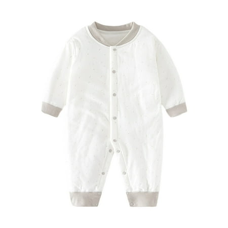 Ahdbta Newborn Baby Pajamas Rompers Button Down Long Sleeve Cute Print Jumpsuits Fall Winter One-piece Outfit Size 6-24 Months
Ahdbta Newborn Baby Pajamas Rompers Button Down Long Sleeve Cute Print Jumpsuits Fall Winter One-piece Outfit Size 6-24 Months