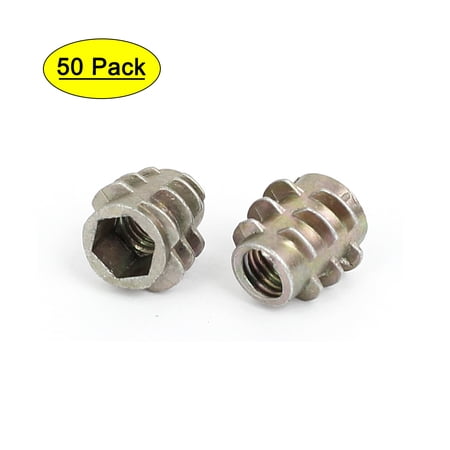 Unique Bargains M5x10mm Zinc Plated Hex Socket Screw in Thread Insert Nut 50pcs for Wood
Unique Bargains M5x10mm Zinc Plated Hex Socket Screw in Thread Insert Nut 50pcs for Wood