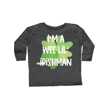 Inktastic St. Patrick s Day I m a Wee Lil Irishman Gift Toddler Boy or Toddler Girl Long Sleeve T-Shirt