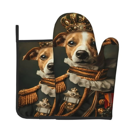 Vsdgher Modern Cute Dog Oven Mitts and Pot Holders 2 pcs Set High Heat Resistant Kitchen Oven Glove for Baking and Cooking
Vsdgher Modern Cute Dog Oven Mitts and Pot Holders 2 pcs Set High Heat Resistant Kitchen Oven Glove for Baking and Cooking