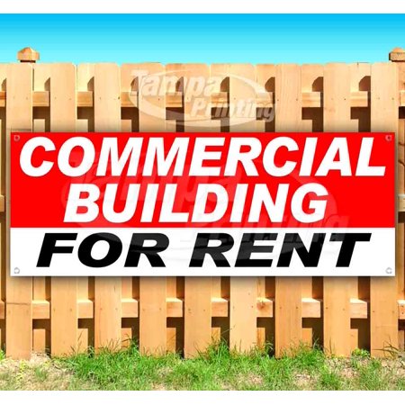 COMMERCIAL BUILDING FOR RENT 13 oz heavy duty vinyl banner sign with metal grommets, new, store, advertising, flag, (many sizes available)