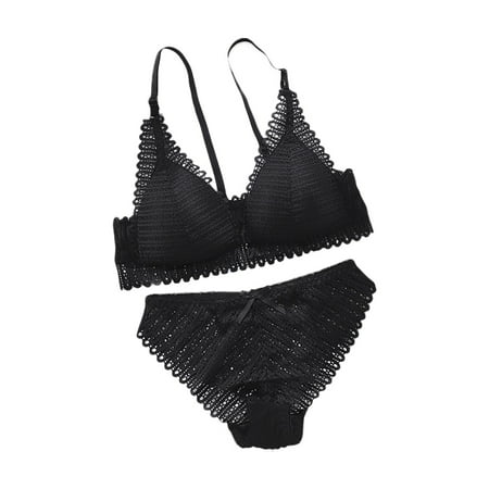 fanshao Sexy Women Wireless Lace Brassiere Front Closure Bra Low Briefs Underwear Set
fanshao Sexy Women Wireless Lace Brassiere Front Closure Bra Low Briefs Underwear Set