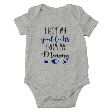 I Get My Good Looks From My Mommy - I Love My Mom - Cute One-Piece Infant Baby Bodysuit
I Get My Good Looks From My Mommy - I Love My Mom - Cute One-Piece Infant Baby Bodysuit