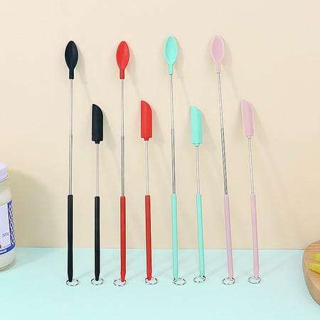 Mini Spatula Silicone Spatula Set Makeup Spatula Small Spatula for Cosmetics Reusable Beauty Spatula Tiny Spatula Thin Jar Spatula Food Scraper - Green 2pcs
Mini Spatula Silicone Spatula Set Makeup Spatula Small Spatula for Cosmetics Reusable Beauty Spatula Tiny Spatula Thin Jar Spatula Food Scraper - Green 2pcs