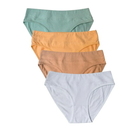 4 Pack Mid-Rise Seamless Cotton Briefs For Women Simple Solid Color Soft Breathable Underpants Skin-friendly Confortable Panties
4 Pack Mid-Rise Seamless Cotton Briefs For Women Simple Solid Color Soft Breathable Underpants Skin-friendly Confortable Panties