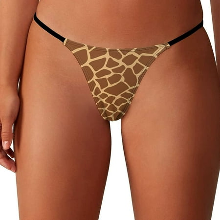 Animal Giraffe G-String Thongs Women s T-Back Underwear Panty