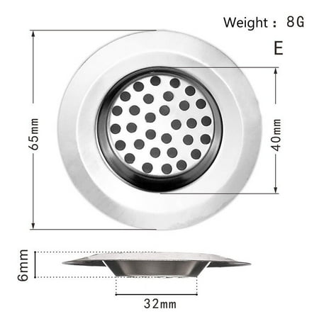 Kitchen Water Sink Filter Sink Mesh Strainer Kitchen Tool Stainless Steel Bathroom Floor Drain Cover Shower Hair Catche Stopper
Kitchen Water Sink Filter Sink Mesh Strainer Kitchen Tool Stainless Steel Bathroom Floor Drain Cover Shower Hair Catche Stopper