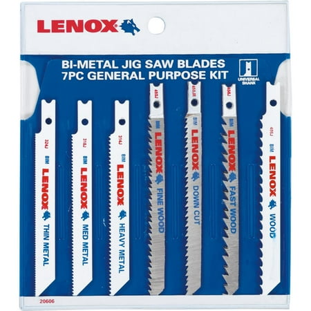 Lenox U743JA Lenox 7-Piece Jig And Saber Saw Blade Assortment