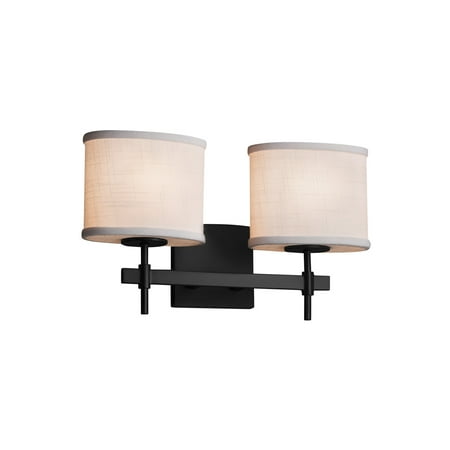 Justice Design Group Fab-8412-30-Whte Textile 15.5 Union 2 Light Vanity Light - Black
Justice Design Group Fab-8412-30-Whte Textile 15.5 Union 2 Light Vanity Light - Black
