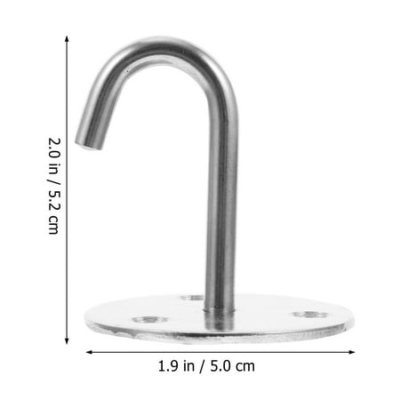 4pcs Practical Stainless Steel Ceiling Wall Hook Durable Wall Fixing Ceiling Hook
4pcs Practical Stainless Steel Ceiling Wall Hook Durable Wall Fixing Ceiling Hook