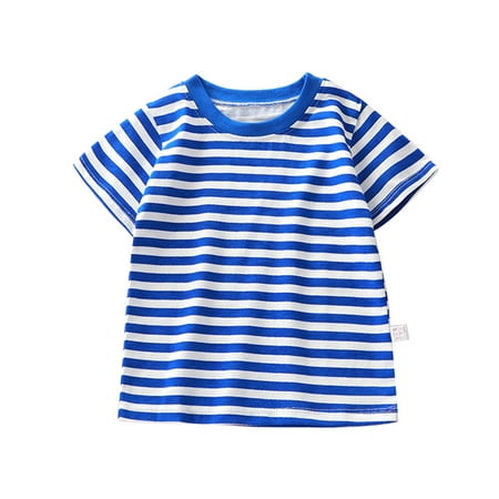 Otqutp Kids Comfy Tops Summer Children s Short Sleeved T Shirt Pure Cotton Boys and Girls Single Baby Base Shirt Striped Multi Color
Otqutp Kids Comfy Tops Summer Children s Short Sleeved T Shirt Pure Cotton Boys and Girls Single Baby Base Shirt Striped Multi Color