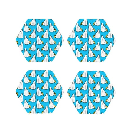 Fuzoiu Duck Dives Print Leather Coasters Set Drink Coasters Set of 4 for Tabletop Protection Durable PVC Coasters Home Décor and Housewarming Gift-Hexagon
Fuzoiu Duck Dives Print Leather Coasters Set Drink Coasters Set of 4 for Tabletop Protection Durable PVC Coasters Home Décor and Housewarming Gift-Hexagon