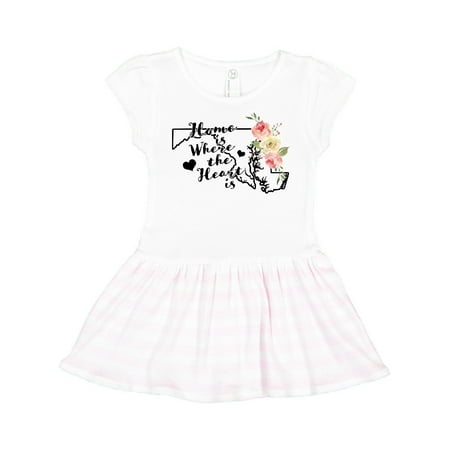 Inktastic Maryland Home is Where the Heart is with Watercolor Floral Gift Toddler Girl Dress
Inktastic Maryland Home is Where the Heart is with Watercolor Floral Gift Toddler Girl Dress