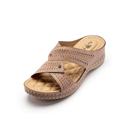 Tenmix Womens Sandal Beach Casual Shoes Summer Sandals Slip On Slides Slippers Ladies Lightweight Comfort Pink 5.5
Tenmix Womens Sandal Beach Casual Shoes Summer Sandals Slip On Slides Slippers Ladies Lightweight Comfort Pink 5.5