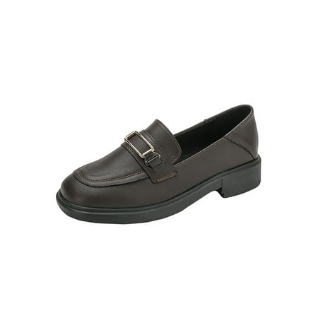 Eloshman Women Casual Shoe Slip On Flats Square Toe Loafers Office Lightweight Chunky Vintage Shoes Breathable Loafer Brown 8.5
Eloshman Women Casual Shoe Slip On Flats Square Toe Loafers Office Lightweight Chunky Vintage Shoes Breathable Loafer Brown 8.5