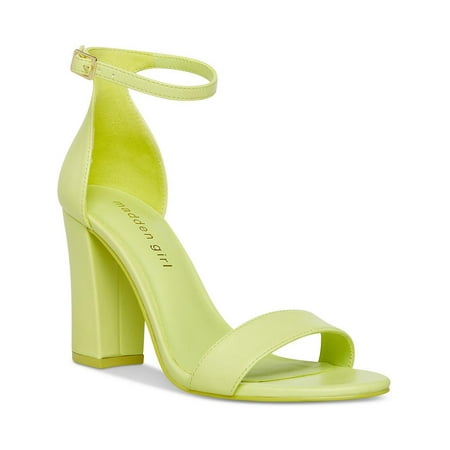 Madden Girl Womens Beella Faux Suede Block Heel Dress Sandals