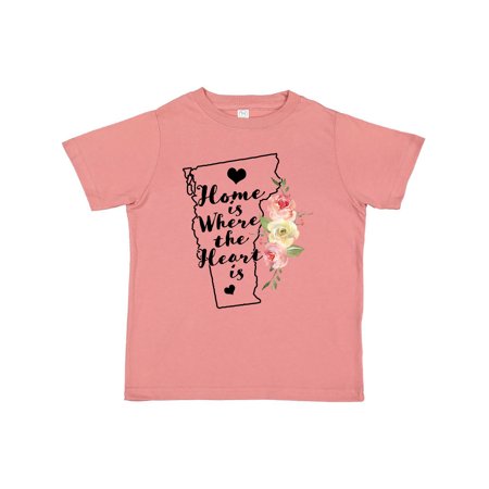 Inktastic Vermont Home is Where The Heart is with Watercolor Floral Gift Toddler Toddler Girl T-Shirt
Inktastic Vermont Home is Where The Heart is with Watercolor Floral Gift Toddler Toddler Girl T-Shirt