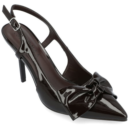 Journee Collection Womens Viera Tru Comfort Foam Mid Heel Pointed Toe Pumps