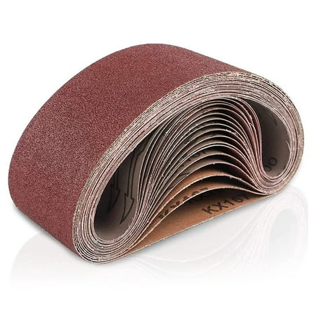 OWSOO 3 x 18 Inch Sanding Belts (76x457mm) 18 Per Pack Aluminum Oxide Sanding Belts (3 Each of 60 80 120 180 240 400 Grits) Premium Sandpaper For Portable Belt Sander
OWSOO 3 x 18 Inch Sanding Belts (76x457mm) 18 Per Pack Aluminum Oxide Sanding Belts (3 Each of 60 80 120 180 240 400 Grits) Premium Sandpaper For Portable Belt Sander