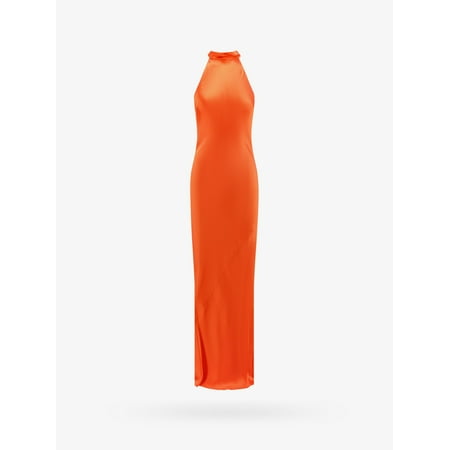 Semicouture Woman Dress Woman Orange Long Dresses