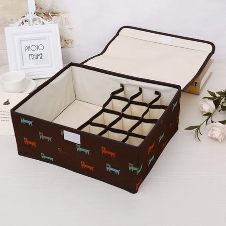 13 Grid Socks Bra Panty Underwear Box Cute Cartoon Storage Box For Storage Organizer Coffee Dog
13 Grid Socks Bra Panty Underwear Box Cute Cartoon Storage Box For Storage Organizer Coffee Dog