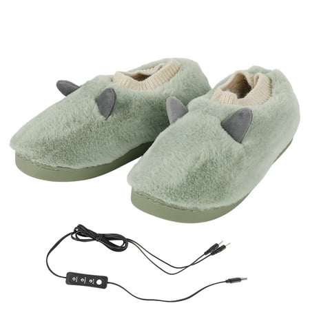 Mightlink 1 Pair USB Heating Slippers Plush Adjustable Temperature Men Women Thicken Ears Household Electric Slippers Foot Warmer for Home
Mightlink 1 Pair USB Heating Slippers Plush Adjustable Temperature Men Women Thicken Ears Household Electric Slippers Foot Warmer for Home